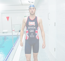 Athlete swimmer portrait photo